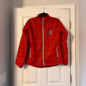 J. America Ohio State Buckeyes Jacket Shirt Women's Medium